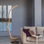 Lampadaire moderne modele vis a vis