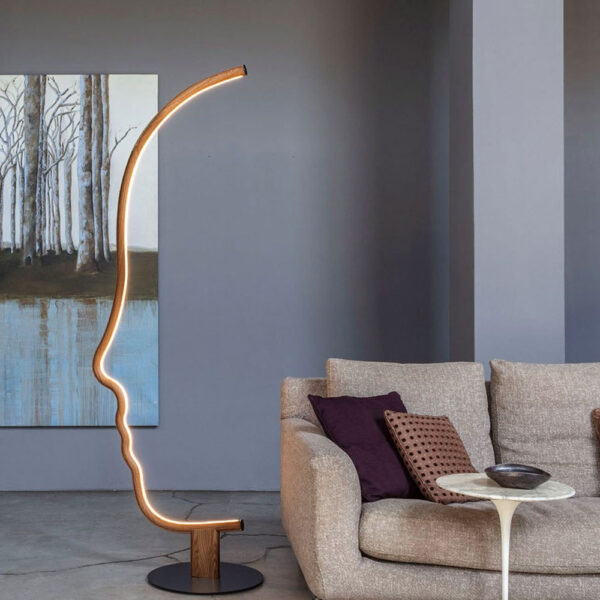 Lampadaire moderne modele vis a vis