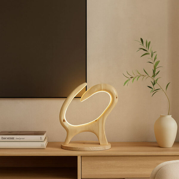 Lampe De Table En Bois Modèle L’Harmonie