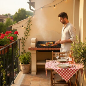 Mini Barbecue en pierre et briques – PB07