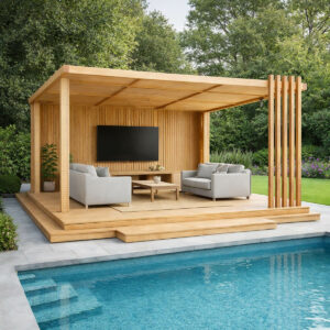 Pergola pour jardin en bois Tali Ref PB432.7