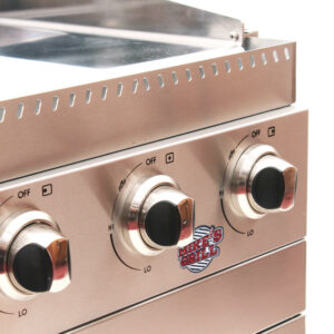 Plancha Pro au Gaz Inox 3 Brûleurs  sur socle