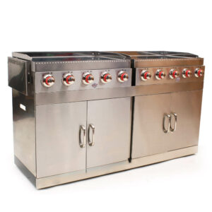 Double Plancha a Gaz Inox Super Pro10 brûleurs