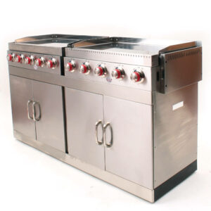Double Plancha a Gaz Inox Super Pro10 brûleurs