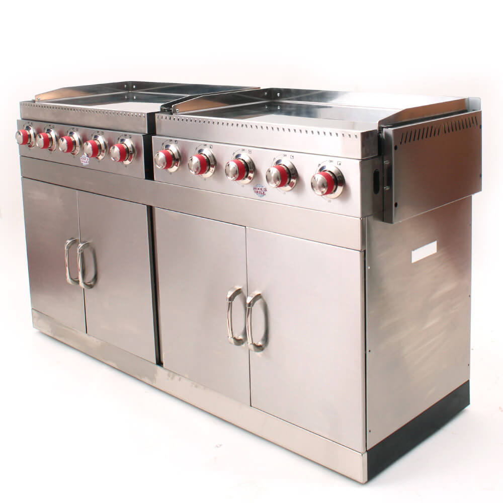 Plancha a Gaz Inox Super Pro10 bruleurs incl