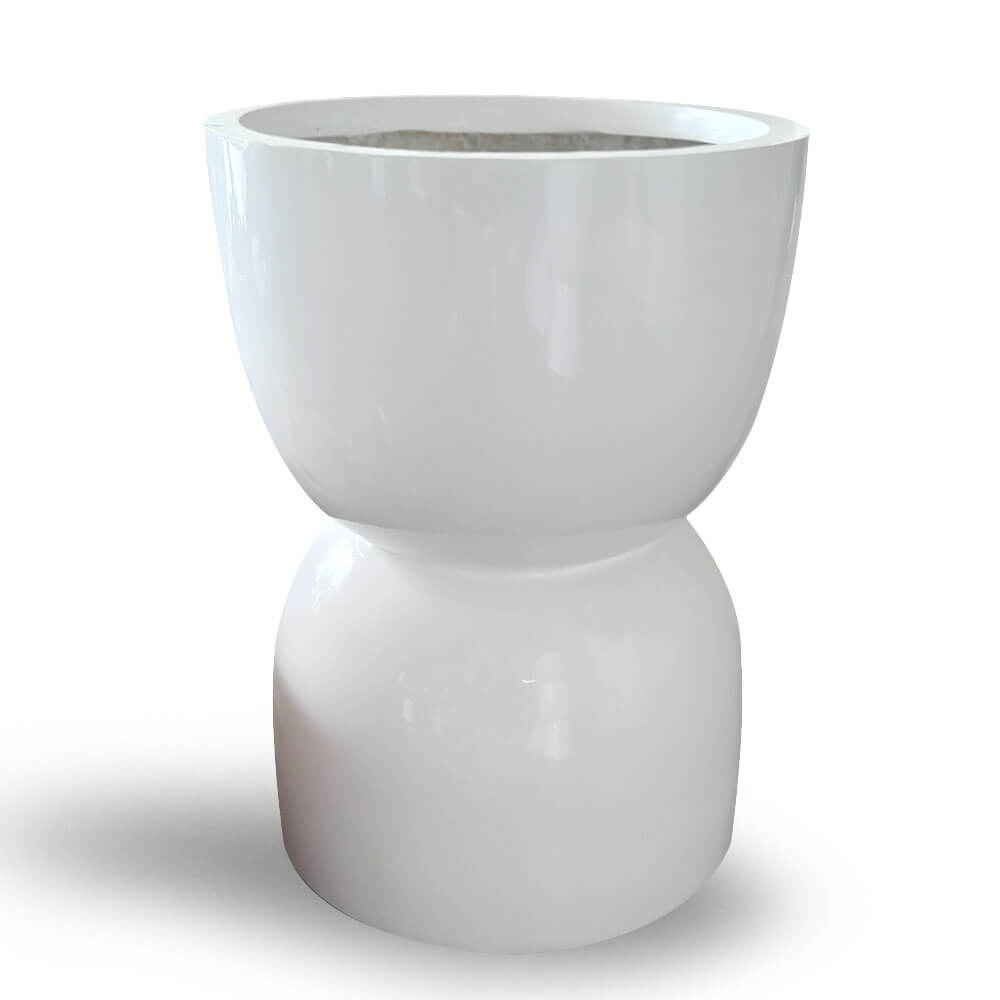 Pot A Fleur Forme Tabouret En Resine Ref CP046