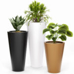 Pot Conique Haut En Resine