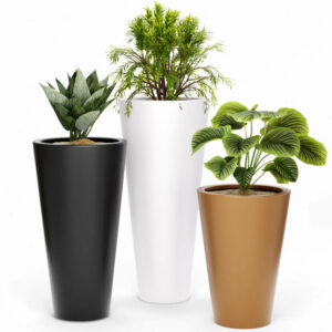 Pot Conique haut en resine diametre 52cm