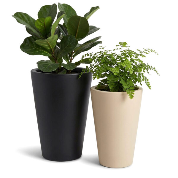 Pot conique géant en resine diamètre 80cm hauteur 100-120