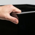 Pot cubique haut en resine CUBO 6030