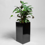 Pot cubique haut en resine CUBO 6030