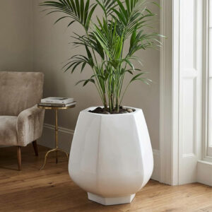 Pot de fleur en resine forme Diamonds H75cm