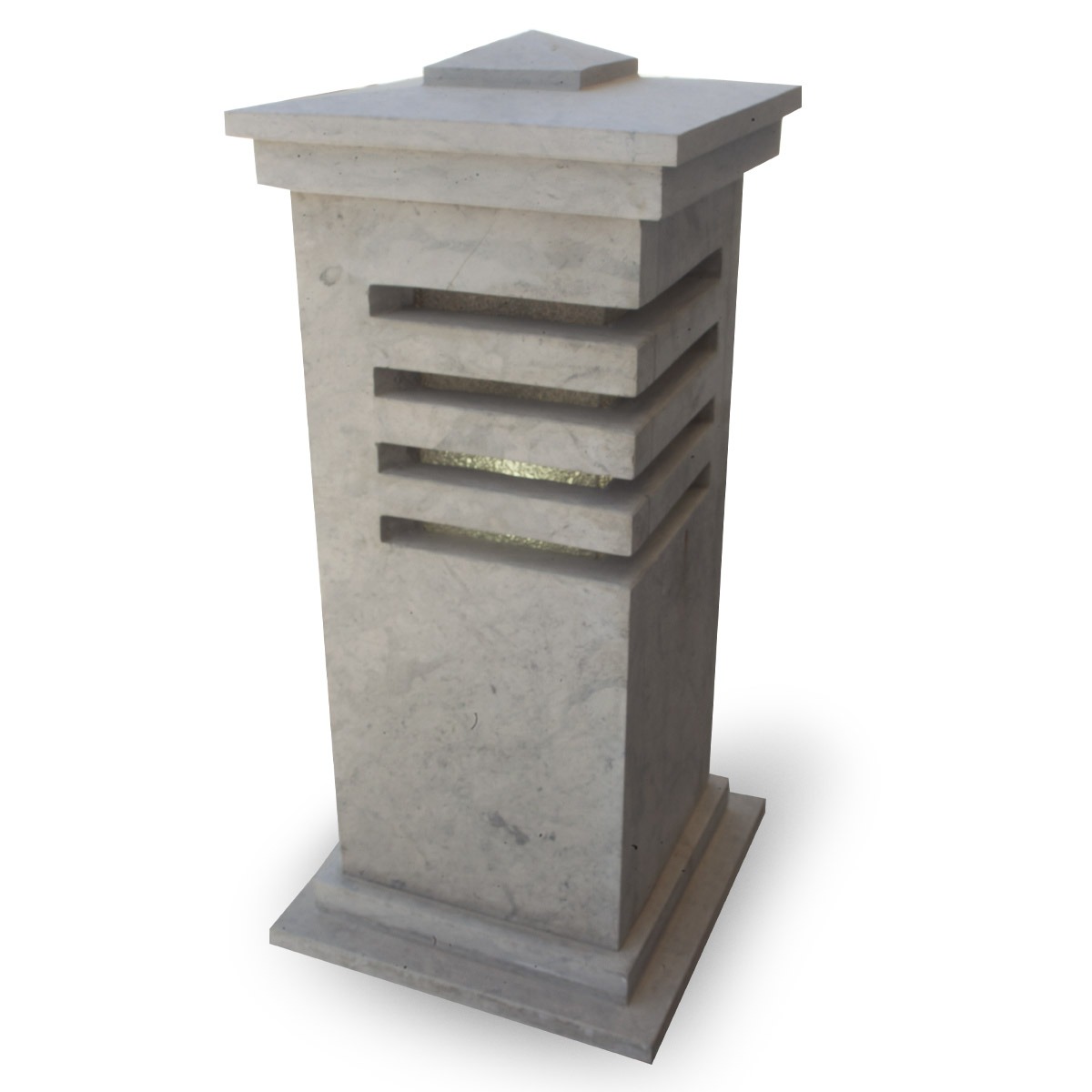 Borne lumineuse extérieur en marbre BL03 Ref ble03