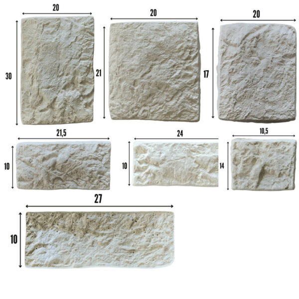 Revêtement en béton fibré modèle Galaine RV1202 composition