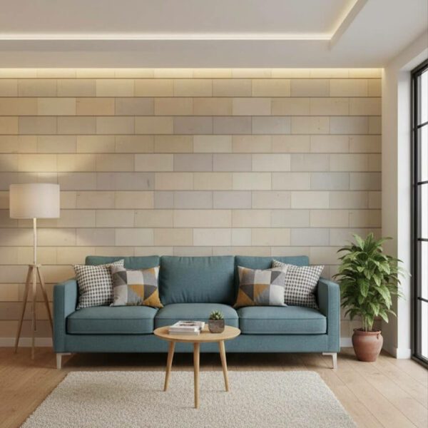 Revêtement mural Joins creux lisse en GRC RV1210 couverture int