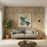 Revêtement murale en béton GRC modèle Makthar RV1205 interieur
