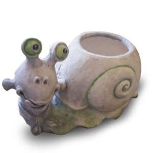 Pot de fleur moderne en forme d&rsquo;escargot