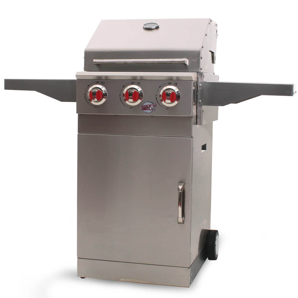 barbecue au gaz 3 Brûleurs en acier inoxydable barbecue au gaz 3 bruleurs en acier