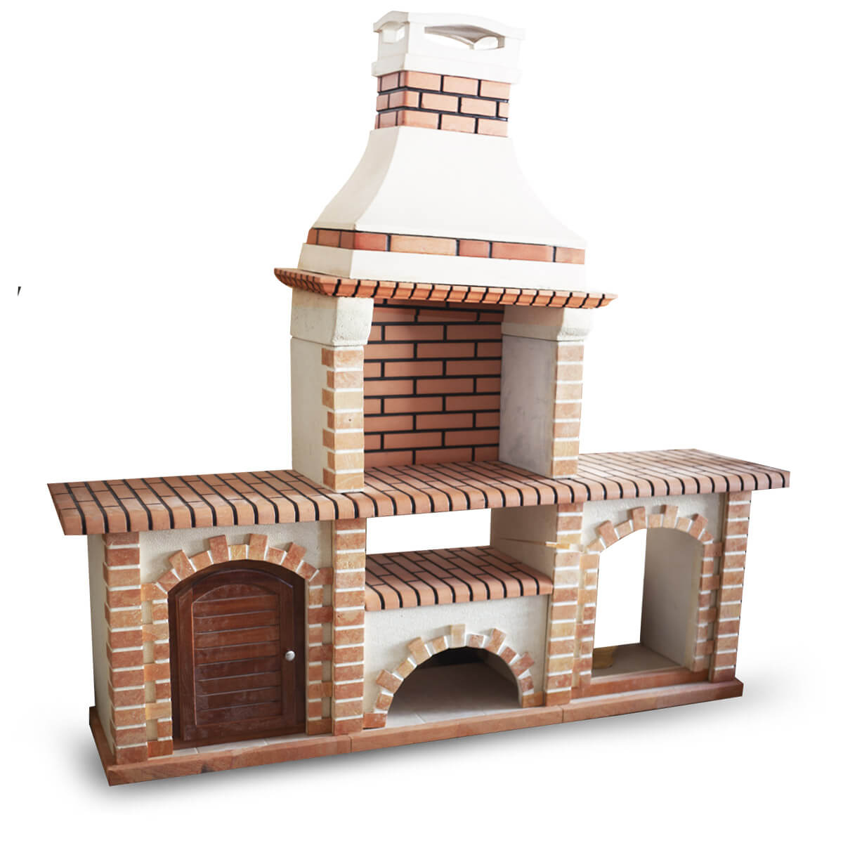 Barbecue fixe pour jardin en pierre BF120 barbecue grand 3