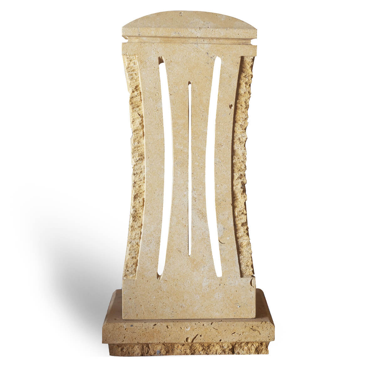 borne eclairage en pierre a