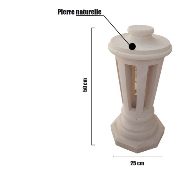 Borne lumineuse en pierre BLP01 dim