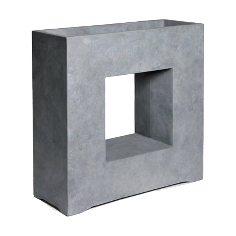 cache pot en resine recatngulaire cp014