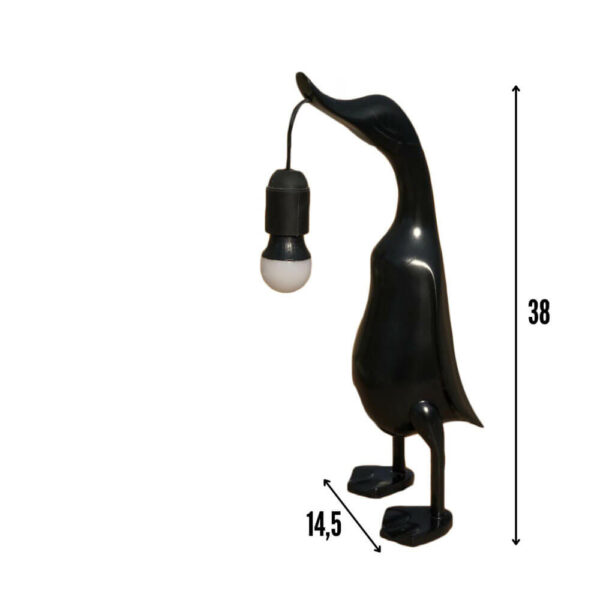 Lampe coureur indien en resine 