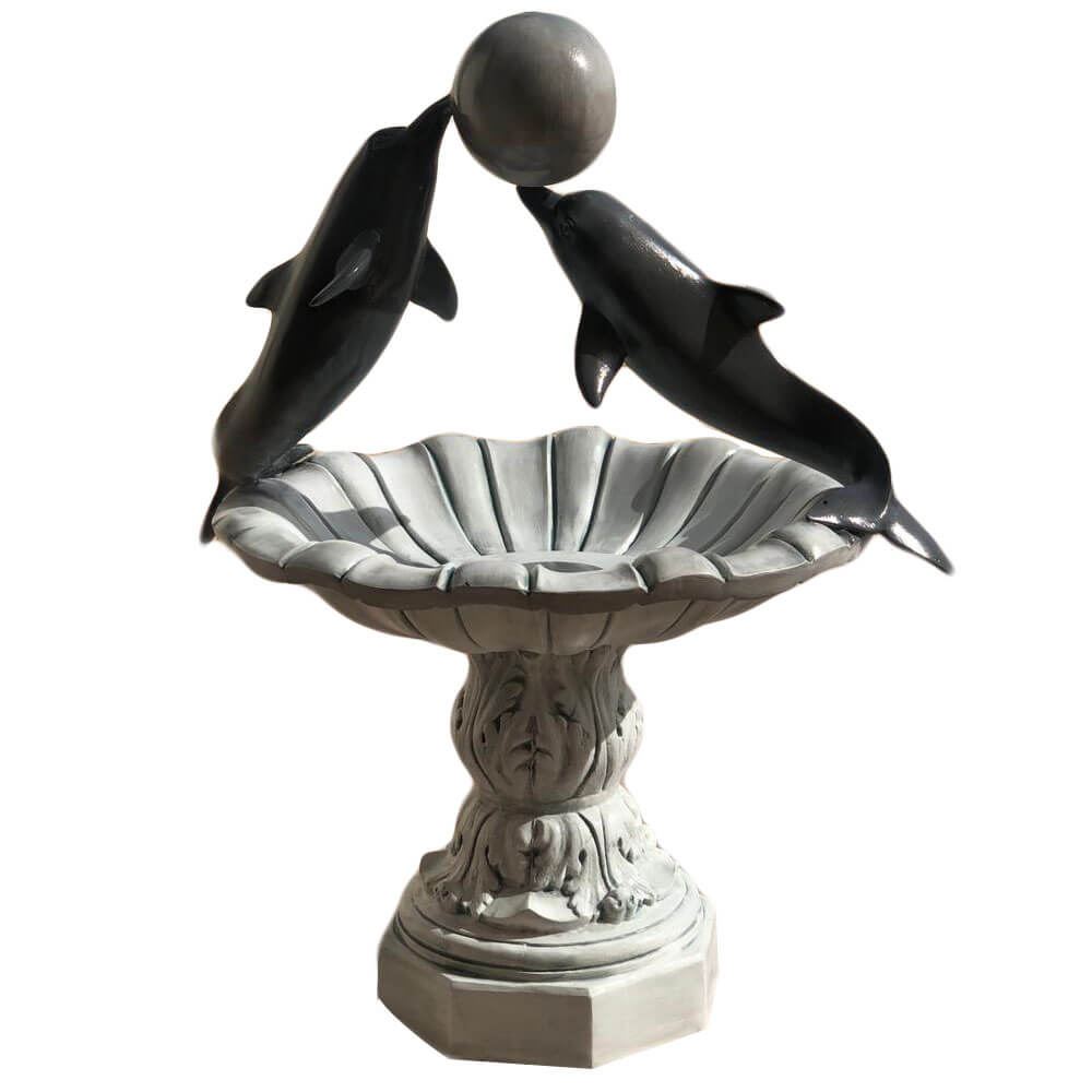 fontaine centrale en resine modele dauphin