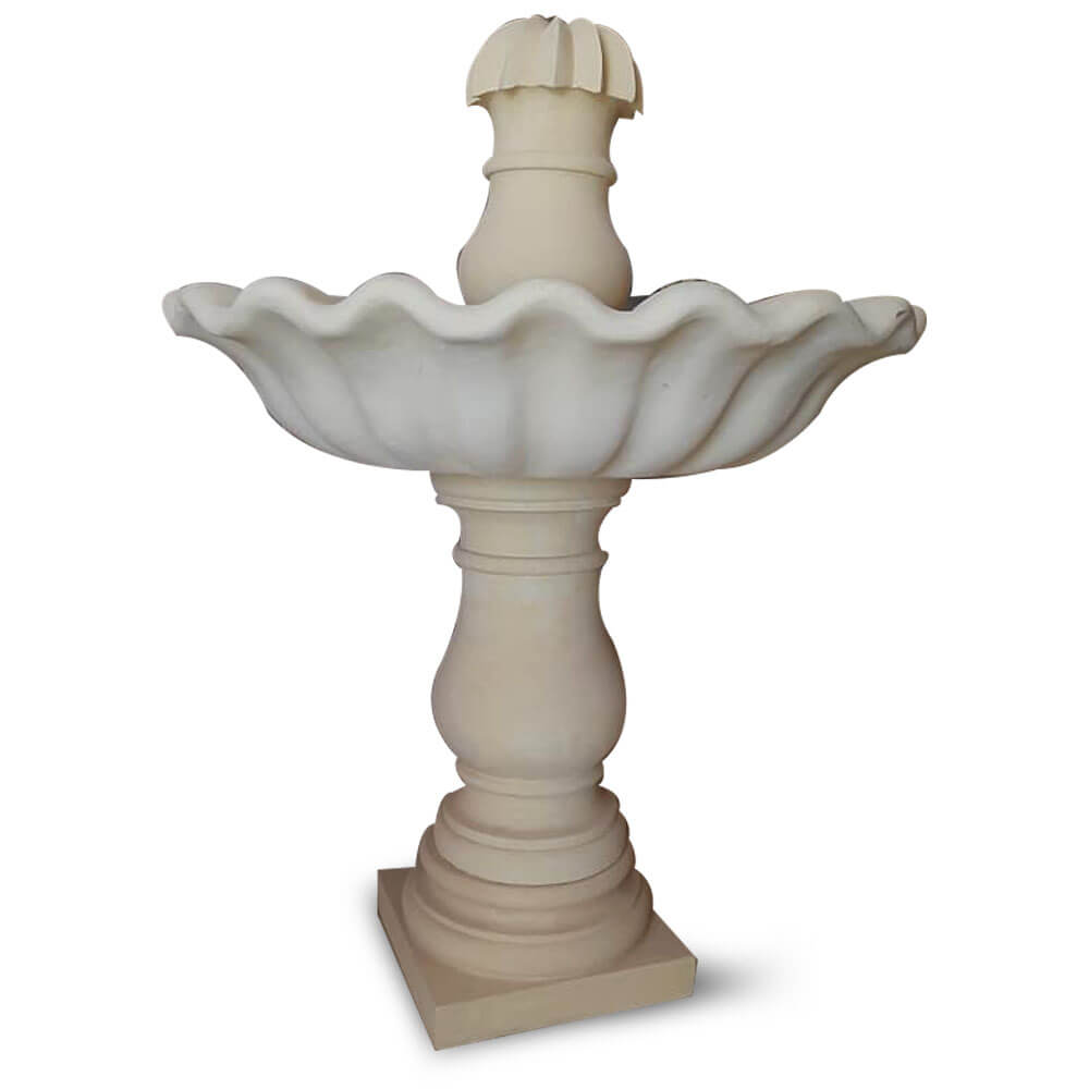 fontaine en pierre naturelle modele fleure FPF02