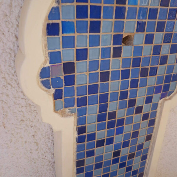 Fontaine murale en mosaique reel