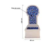 Fontaine murale en mosaique dim