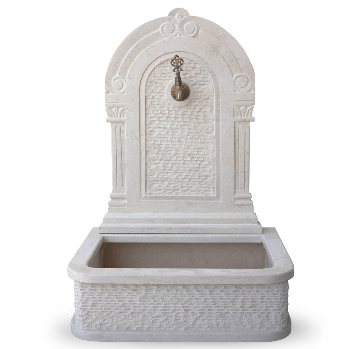 fontaine murale en marbre FMM03 face