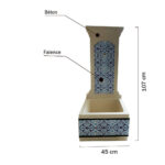 fontaine murale exterieur en faience dim