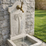 fontaine murale pour jardin en marbre FMM02 couverture