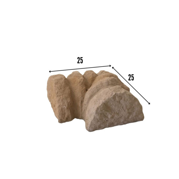 Bordure du coin Ondine en Béton Fibré dimen