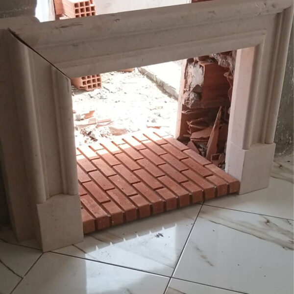 Cheminée Classique en Pierre de Gabès CHP10 construction 1
