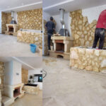 Cheminée de Prestige en Pierre Sculptée CHP14 construction