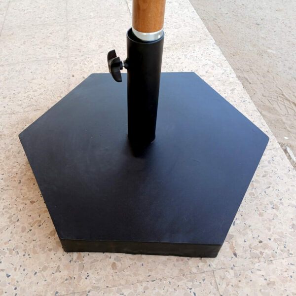 Parasol carrée en Bois Hêtre Ø 300 cm interieur