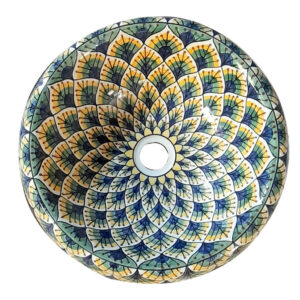 Vasque a poser en céramique Modèle Écailles 41cm