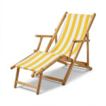 Chaise Longue Pliable avec Repose-Pieds Intégré CL003