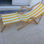 Chaise Longue Pliable avec Repose-Pieds Intégré CL003 reel1