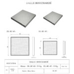 Dallage Bouchardé en micro béton Réf BC6045 fiche