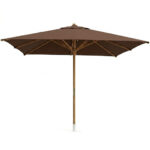 Parasol Terrasse carrée en Bois Hêtre OASIS 400x400cm