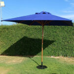 Parasol Terrasse carrée en Bois Hêtre OASIS 400x400cm reel