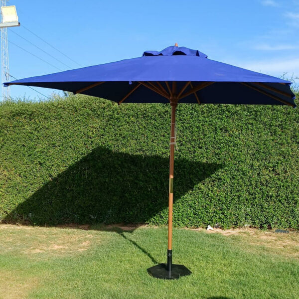 Parasol Terrasse carrée en Bois Hêtre OASIS 400x400cm reel