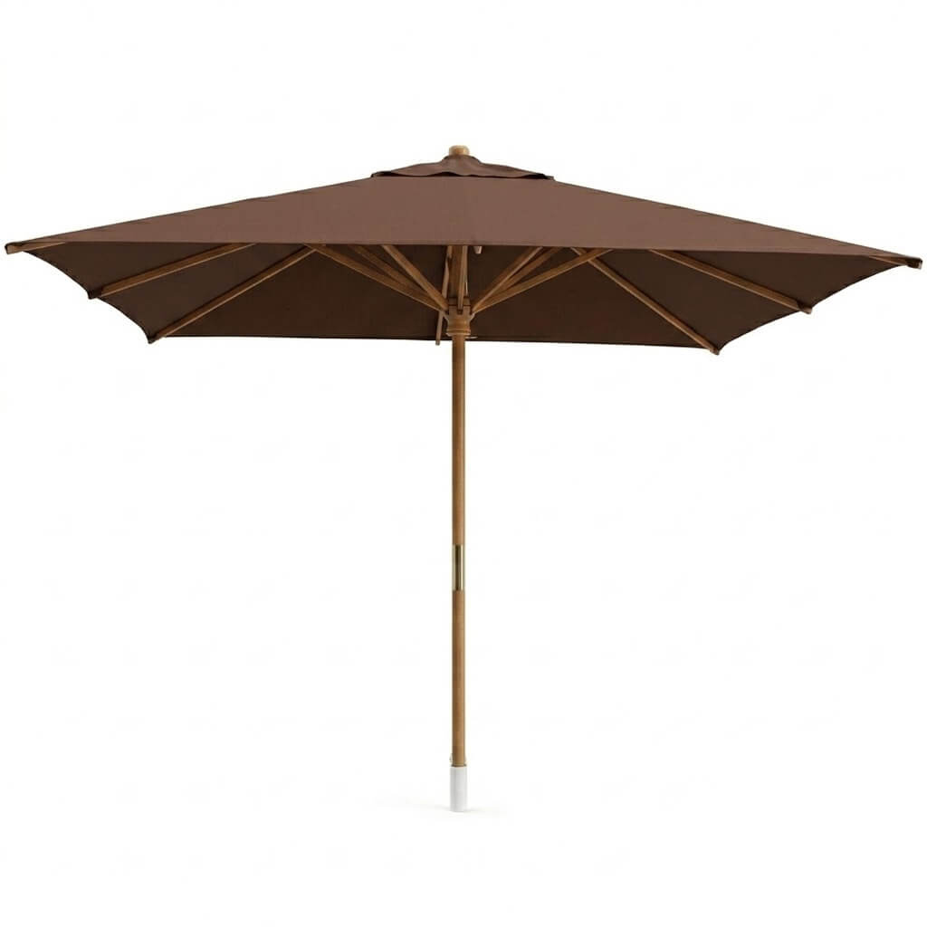 Parasol Terrasse carrée en Bois Hêtre OASIS 400x400cm