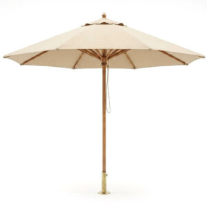 Parasol octogonal en bois hêtre Dune 400x400cm