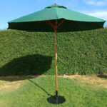 Parasol octogonal en bois hêtre Dune 400x400cm reel