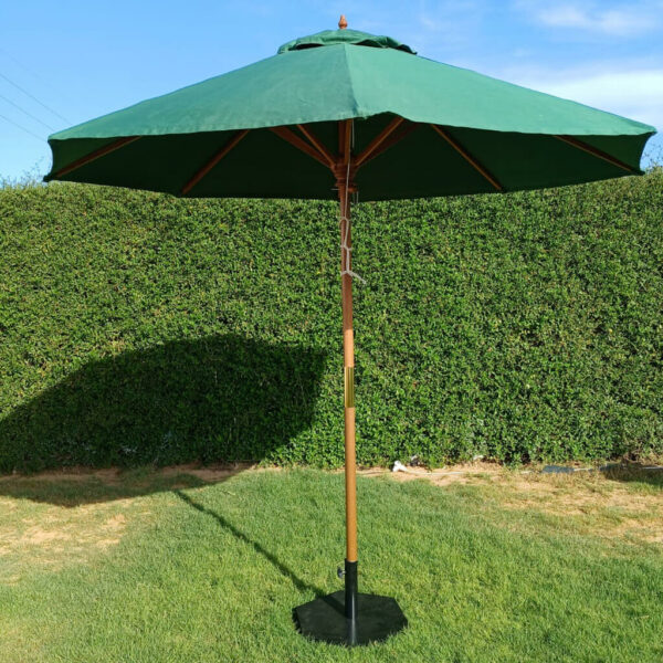 Parasol octogonal en bois hêtre Dune 400x400cm reel