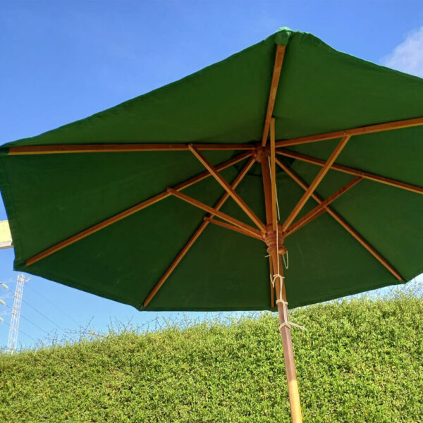 Parasol octogonal en bois hêtre Dune Ø 300cm reel